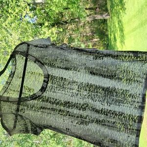 Nwt gray and white sheer tee shirt